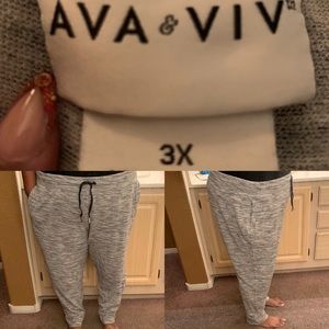Ava & Viv Heather Grey Joggers